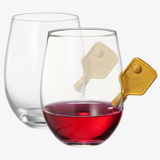 Pickleball Stemless Wine Glasses | Set of 2 (17.5 OZ)