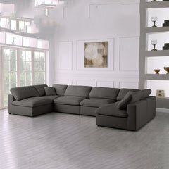 Plush Velvet Standard Comfort Modular Sectional