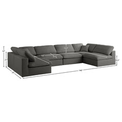 Plush Velvet Standard Comfort Modular Sectional