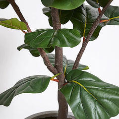 CG Hunter Artificial Fiddle Leaf Fig Tree with Artisan Planter