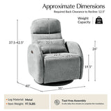Cuddle Auto Rock Nursery Swivel Chair