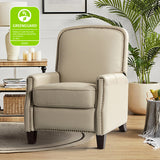 Claudia Genuine Leather Cigar Glider Recliner