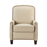Claudia Genuine Leather Cigar Glider Recliner