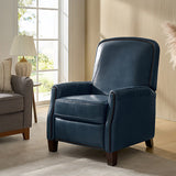 Claudia Genuine Leather Cigar Glider Recliner