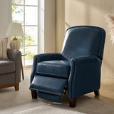 Claudia Genuine Leather Cigar Glider Recliner