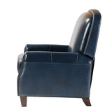 Claudia Genuine Leather Cigar Glider Recliner