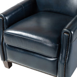 Claudia Genuine Leather Cigar Glider Recliner