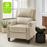 Consuela Mid-century Genuine Leather Recliner