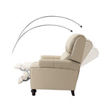 Consuela Mid-century Genuine Leather Recliner
