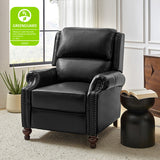 Consuela Mid-century Genuine Leather Recliner