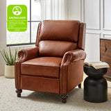 Consuela Mid-century Genuine Leather Recliner