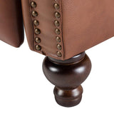 Consuela Mid-century Genuine Leather Recliner