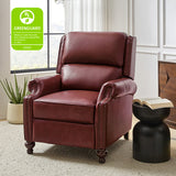 Consuela Mid-century Genuine Leather Recliner