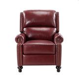 Consuela Mid-century Genuine Leather Recliner