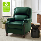 Consuela Mid-century Genuine Leather Recliner