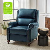 Consuela Mid-century Genuine Leather Recliner