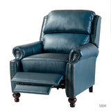 Consuela Mid-century Genuine Leather Recliner