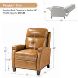 Demetria Genuine Leather Recliner