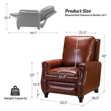 Annabelle Genuine Leather Recliner Chair(Optional Types)