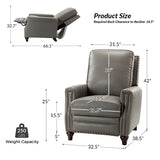 Annabelle Genuine Leather Recliner Chair(Optional Types)