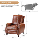 Annabelle Genuine Leather Recliner Chair(Optional Types)