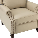 Lucina Genuine Leather Manual Recliner
