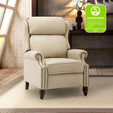 Lucina Genuine Leather Manual Recliner