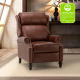 Lucina Genuine Leather Manual Recliner