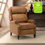 Lucina Genuine Leather Manual Recliner