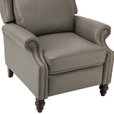 Lucina Genuine Leather Manual Recliner