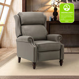 Lucina Genuine Leather Manual Recliner