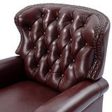 Gabrielle Genuine Leather Oversized Living Room Recliner