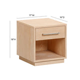 Marlow 17" Wood Nightstand With Drawer