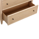 Bristol Park 40" Whitewashed Oak Wood 7-Drawer Chest
