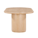 Marlow 102" Wood Oval Dining Table