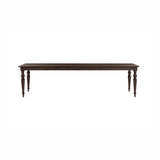 Mila 74"-114" Dark Brown Extendable Rectangular Dining Table