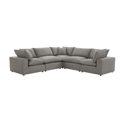 Cali 5-Piece Performance Fabric Modular L-Sectional