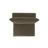 Cali Chocolate Brown Performance Velvet Armless Chair