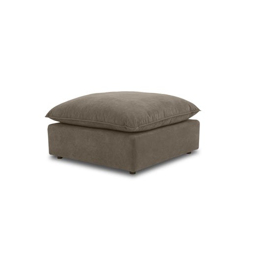 Cali Chocolate Brown Performance Velvet Ottoman