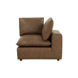 Cali Brown Leather Modular Corner Chair