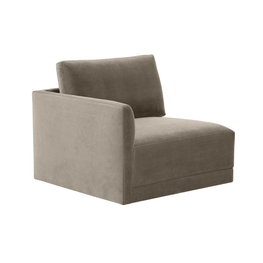 Willow Performance Velvet Modular LAF Corner Chair