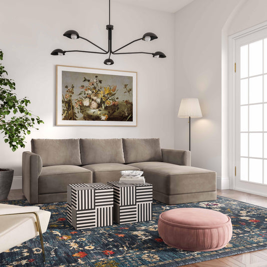 Willow 4-Piece Performance Velvet Modular Sectional