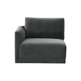Willow Performance Velvet Modular LAF Corner Chair