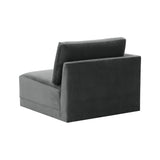 Willow Performance Velvet Modular LAF Corner Chair