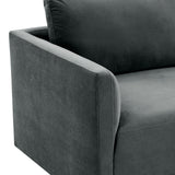 Willow 74" Performance Velvet Modular Loveseat