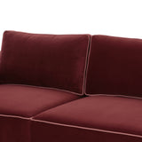 Willow 74" Performance Velvet Modular Loveseat
