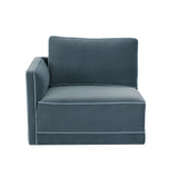 Willow Performance Velvet Modular LAF Corner Chair