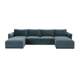 Willow 6-Piece Performance Velvet Modular U Sectional