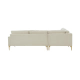 Serena 3-Piece Performance Velvet L-Sectional