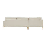 Serena 3-Piece Performance Velvet Chaise Sectional
